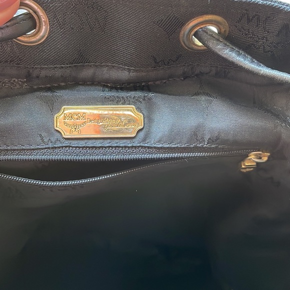 MCM Black Canvas Backpack ✨ - Picture 8 of 10